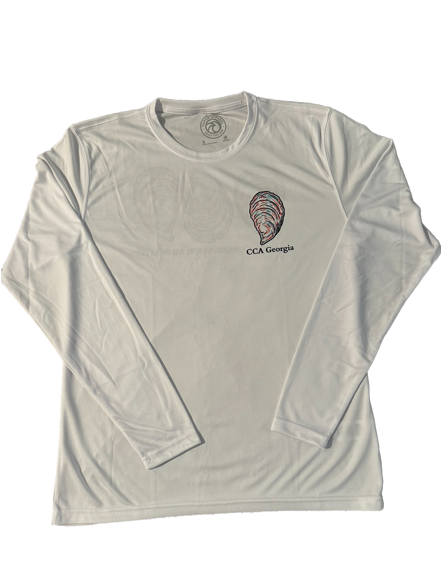 Men's Cut White Oyster Performance Shirt