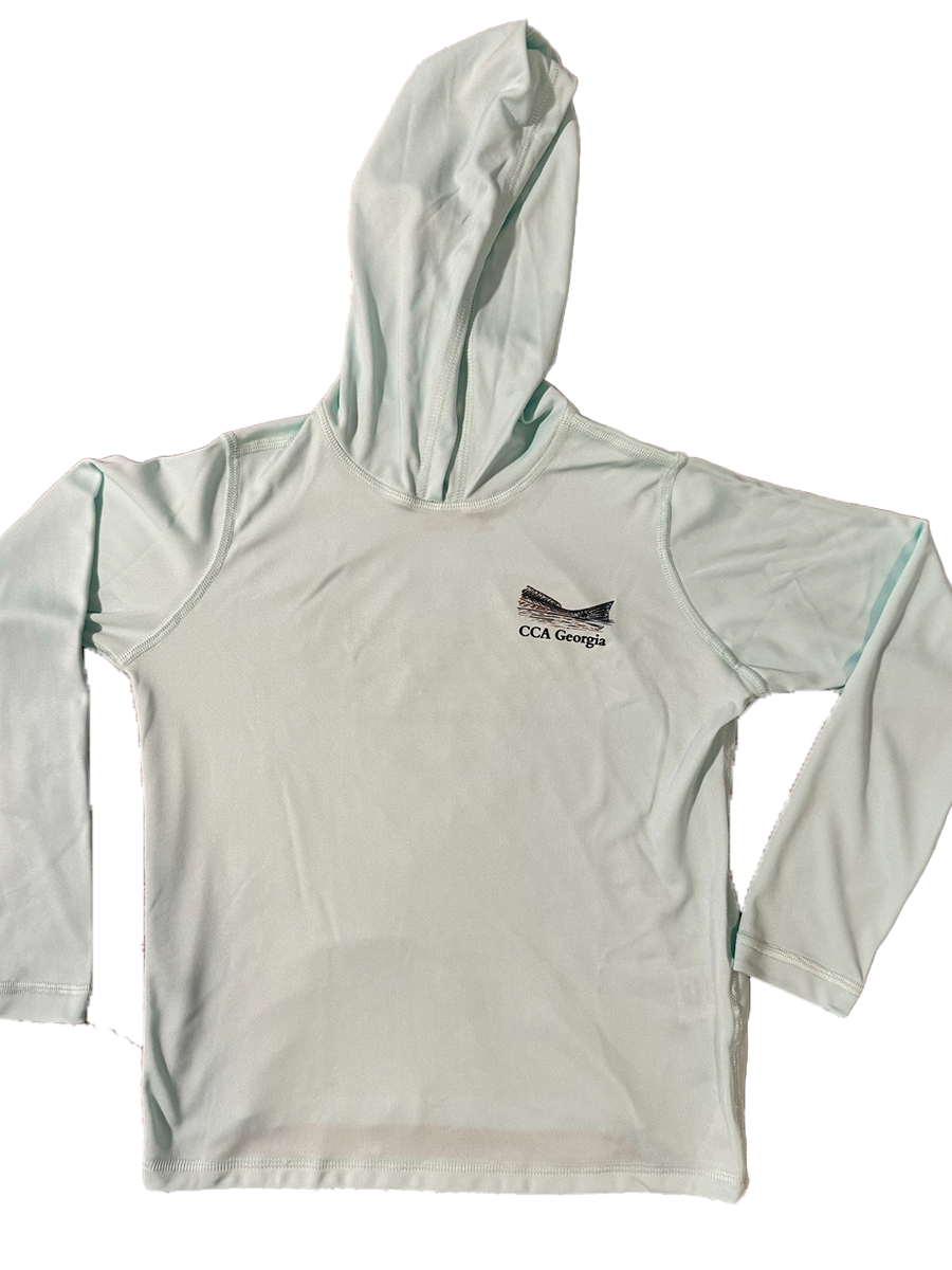 White Redfish Performance Hoodie
