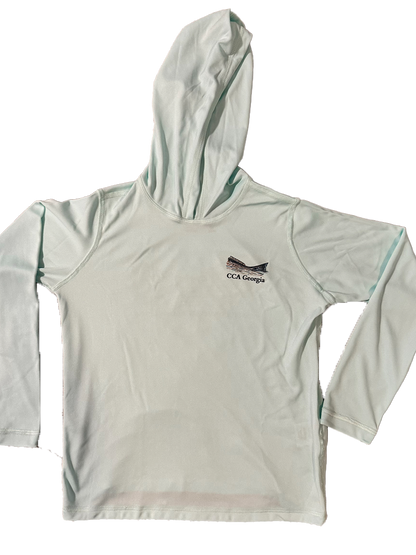 White Redfish Performance Hoodie